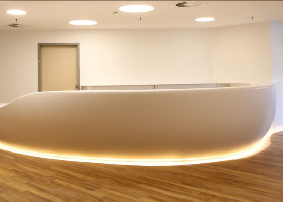 Empfangstheke Augenklinik Sulzbach Empfangstheke Augenklinik Sulzbach